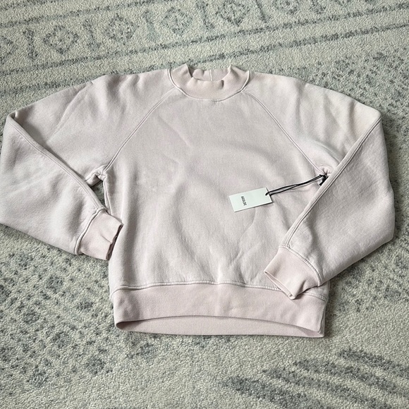 AGOLDE Tarron Mockneck Sweatshirt in Fondant by - Picture 2 of 5